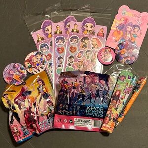 K-Pop Demon Hunters Sticker & Badge Set